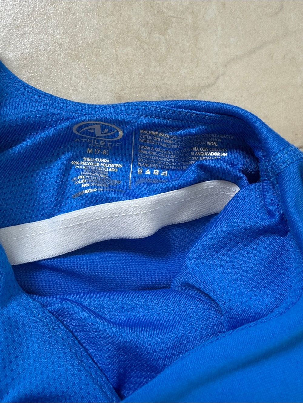 Athletic Works Blue Performance Racerback Tank - Picture 2 of 3